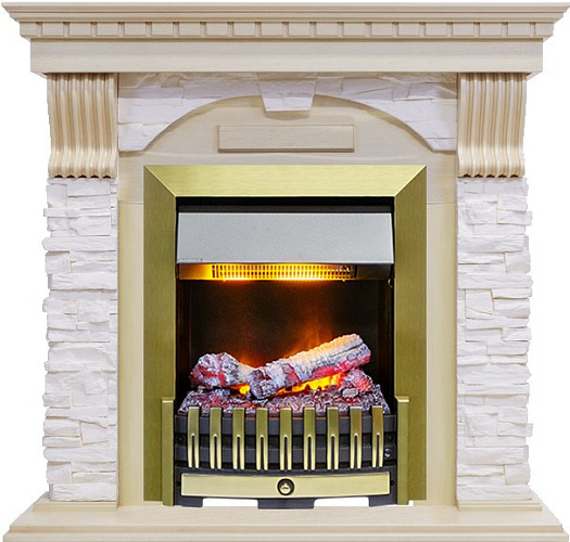 Dimplex Dublin очаг Danville Antique Brass FB2 темный дуб/сланец_2