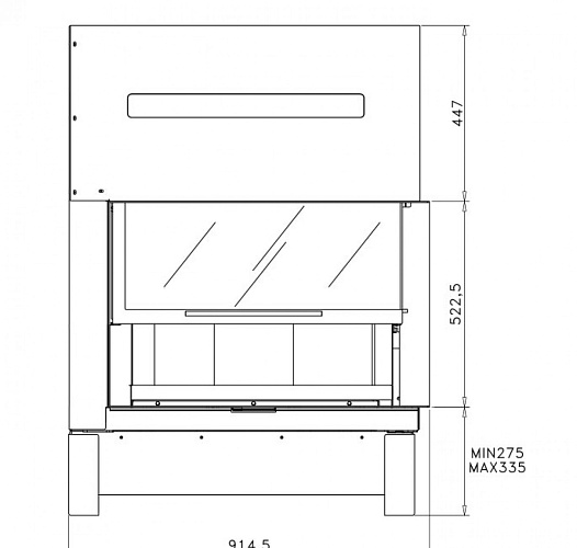 Топка G 30 LD, стекло справа (Rocal)_1