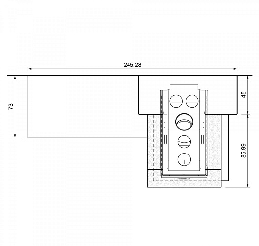 Облицовка BRIGHTON Medea, под SF 50 3D (Palazzetti)_1