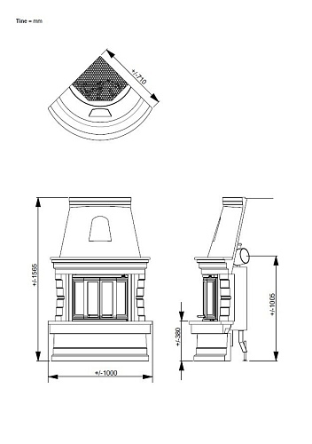 Печь-камин Tine (топка Ni-22)_1